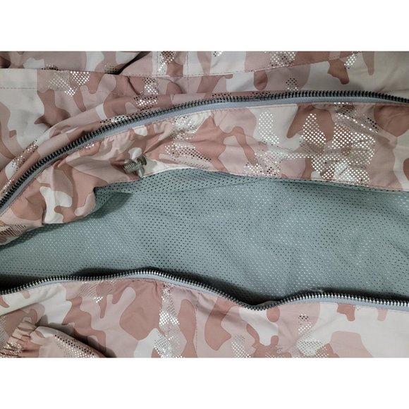 New Balance Womens Size M Medium Running Rain Jacket Windbreaker RN 130893 Pink - Picture 6 of 8